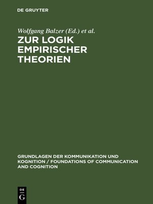 cover image of Zur Logik empirischer Theorien